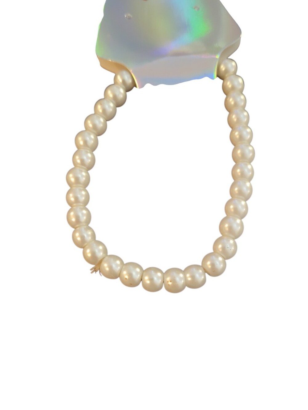Faux Pearl Bracelet White